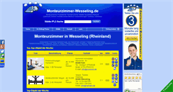 Desktop Screenshot of monteurzimmer-wesseling.de
