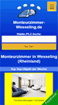 Mobile Screenshot of monteurzimmer-wesseling.de